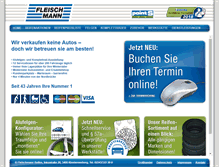 Tablet Screenshot of fleischmann-reifen.at